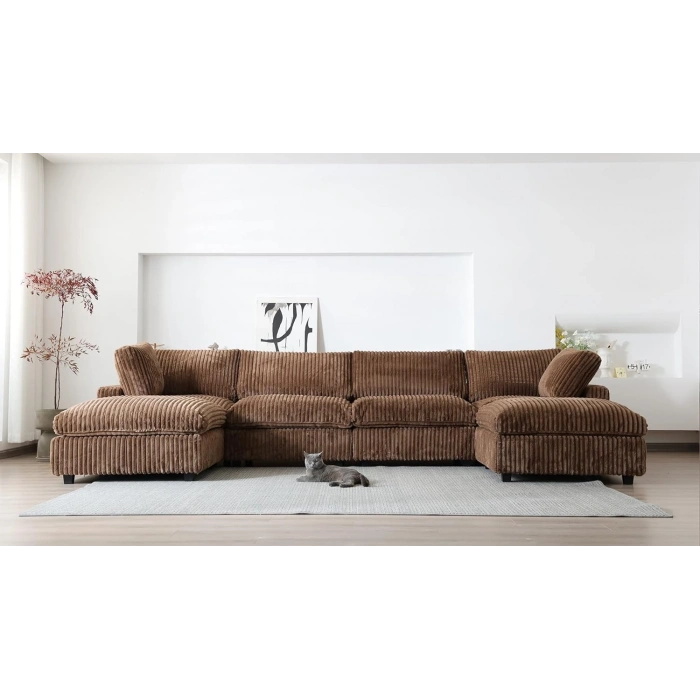U Şekilli Modüler Koltuk & Puf – Monterra Serisi - 380x190 U Şekilli