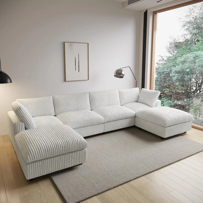 U Şekilli Modüler Koltuk & Puf – Monterra Serisi - 380x190 U Şekilli